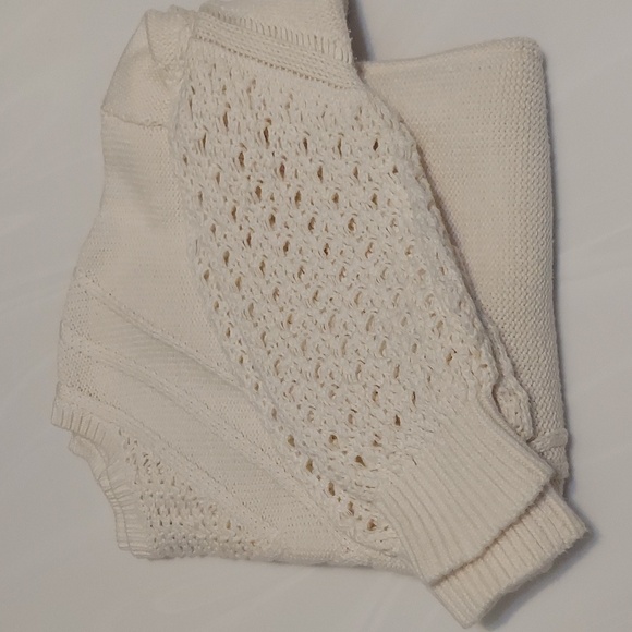 Lucky brand ivory cable knitted sweater |M| - Picture 7 of 7